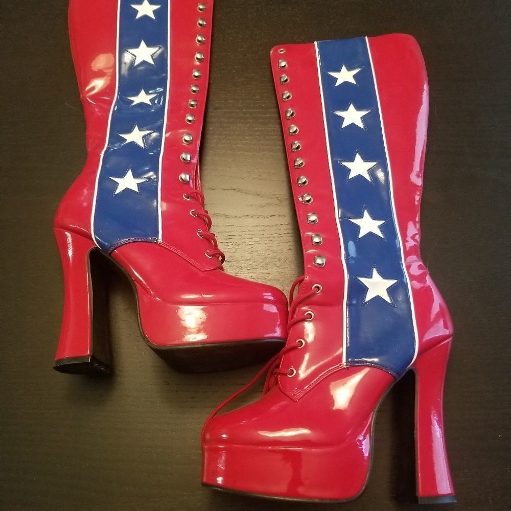PLEASER EXOTIC WOMENS BOOTS SIZE 5 - Picture 1 of 8